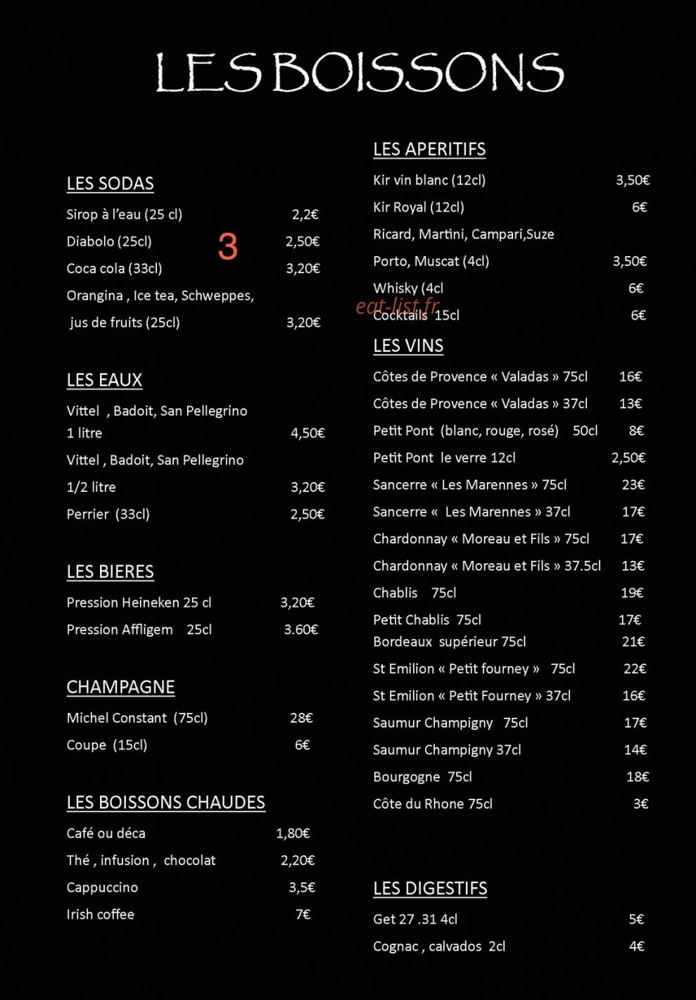 L'Atelier — carte page 1