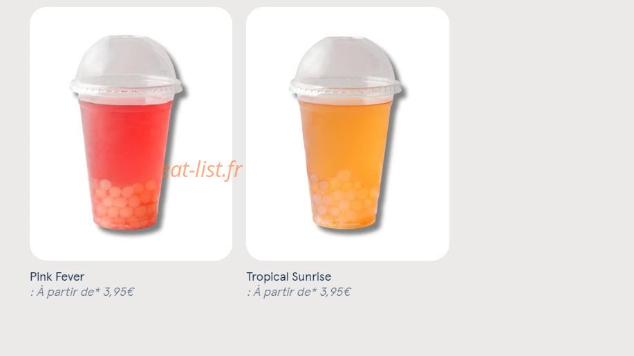 Carte et menu de Sushi Daily à Guichainville — Les bubble teas