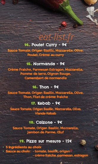 Pizz alpha — carte page 3