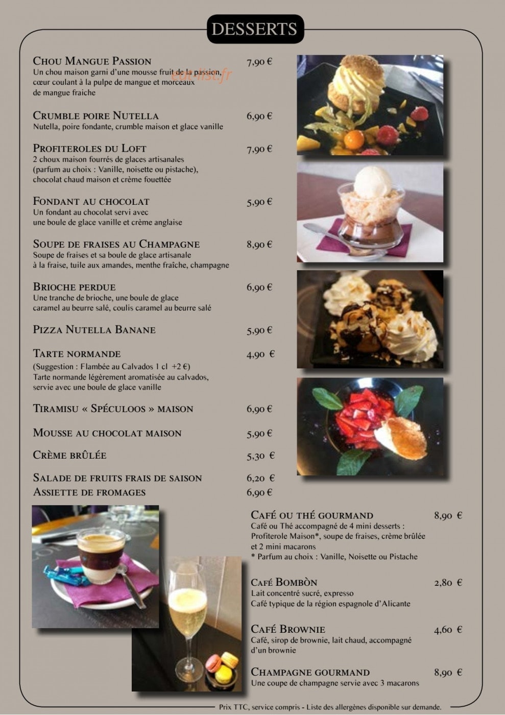Le Loft — carte page 14