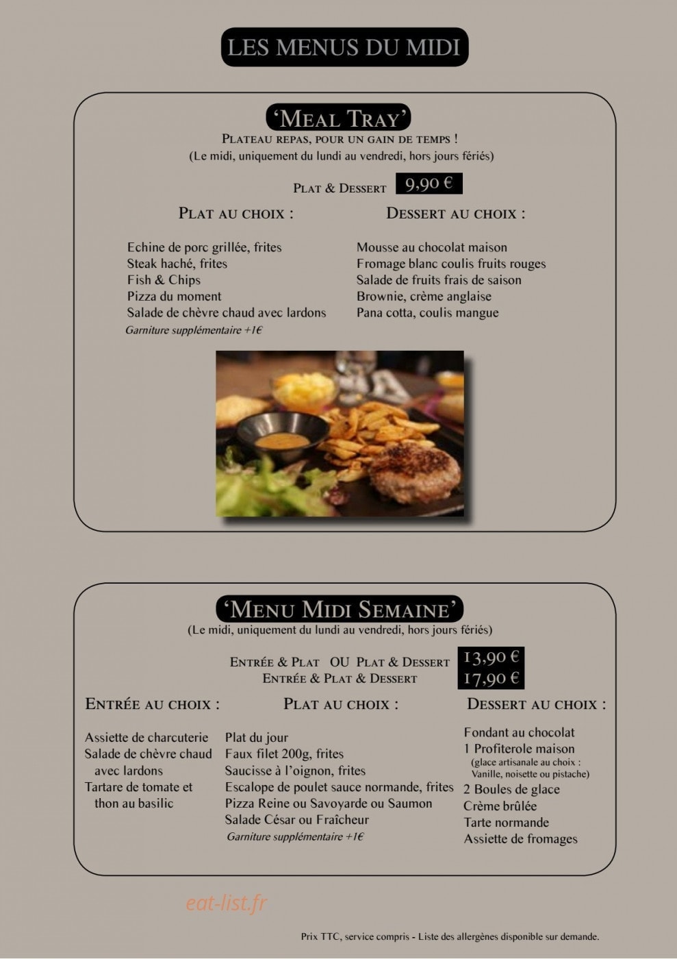 Le Loft — carte page 16