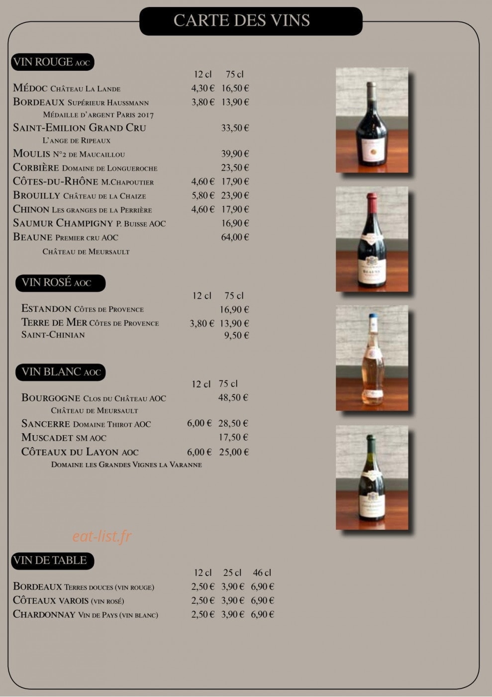 Le Loft — carte page 18