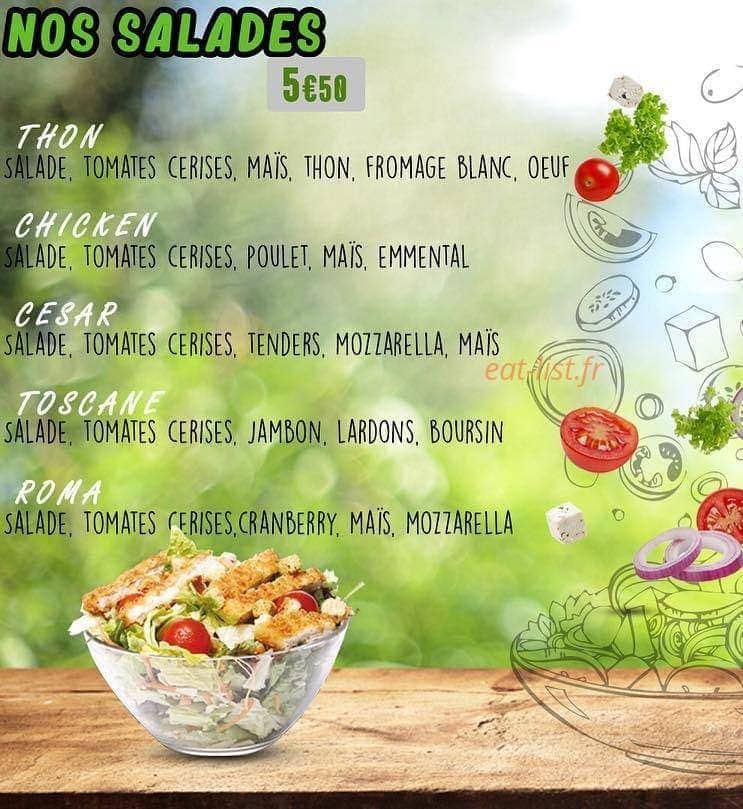 Pizza dorée — carte page 6