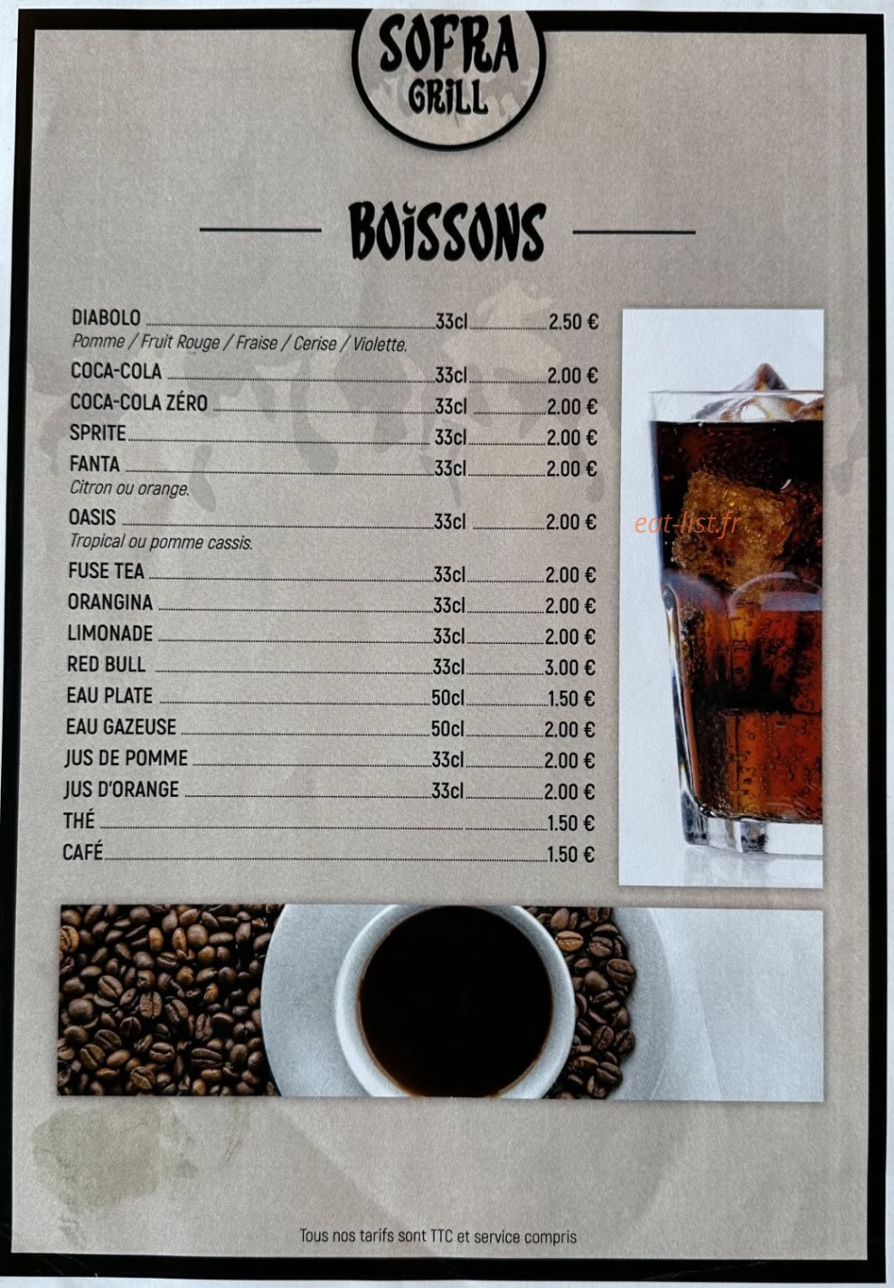 Sofra Grill — carte page 7