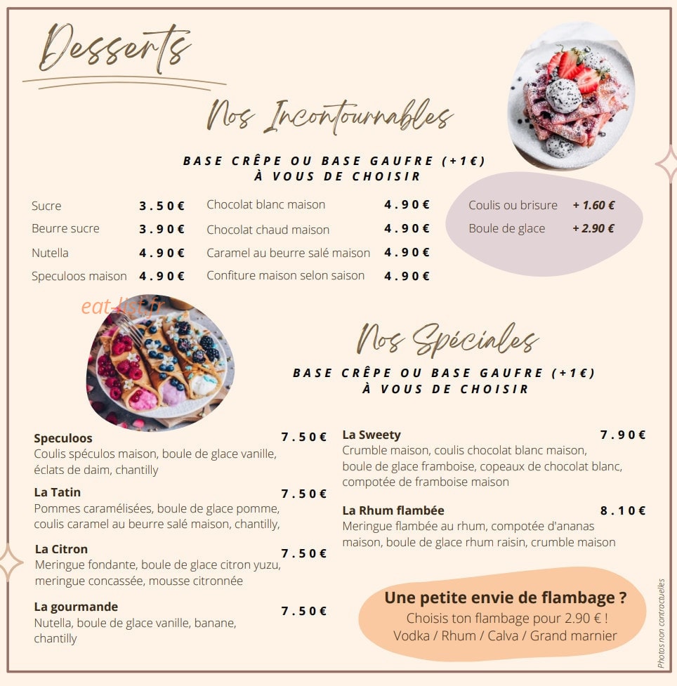 Sweety — carte page 3