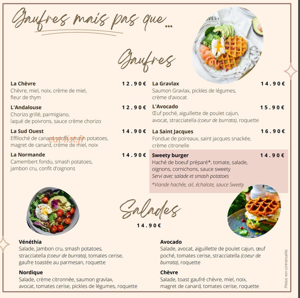 Sweety — carte page 2