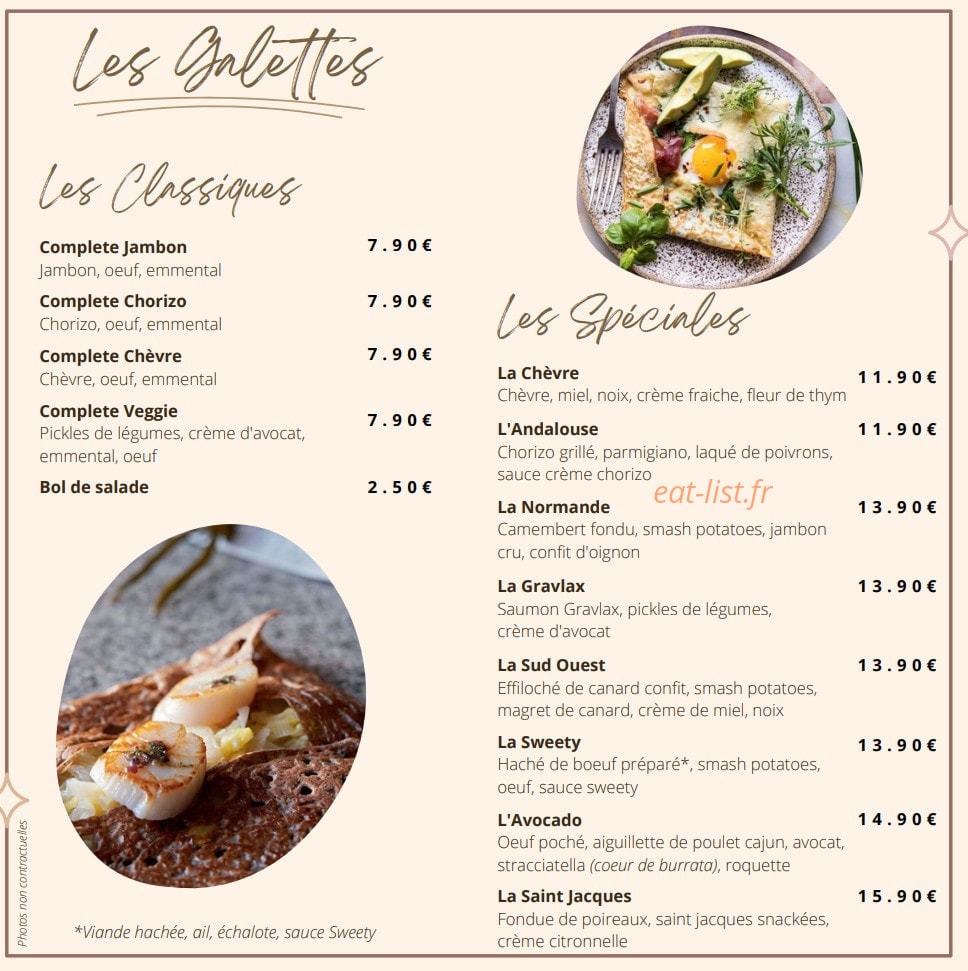 Sweety — carte page 1