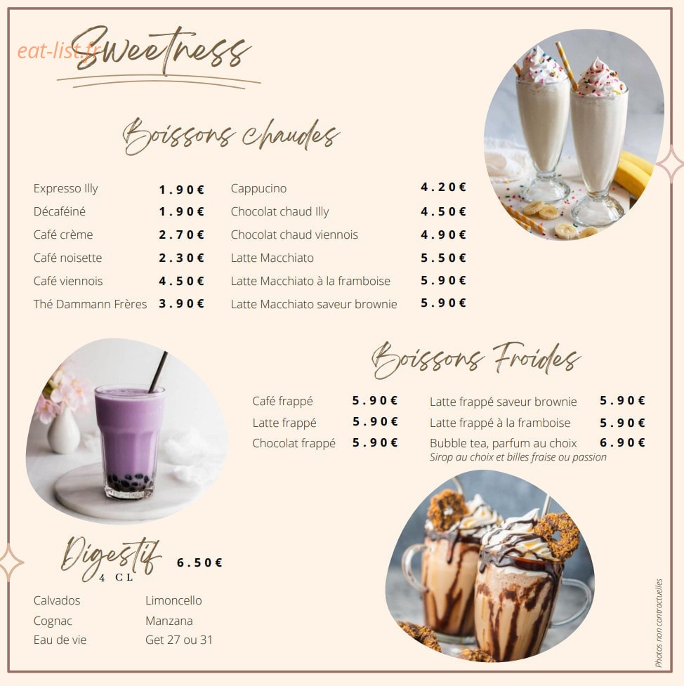 Sweety — carte page 8