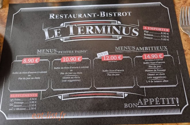 Le Terminus — carte page 1