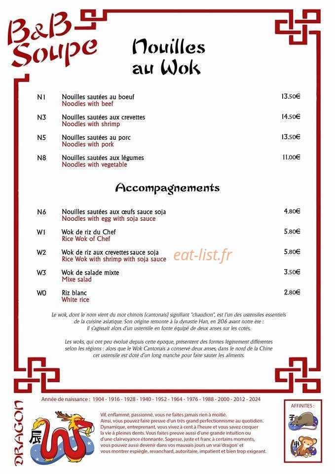 B&B Soupe — carte page 5