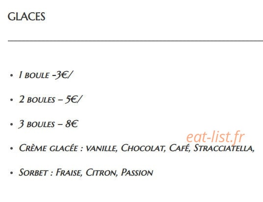 Bistrot 73 — carte page 5
