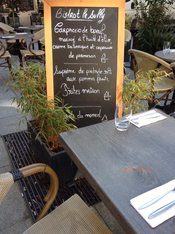 Bistrot Le Sully — carte page 1