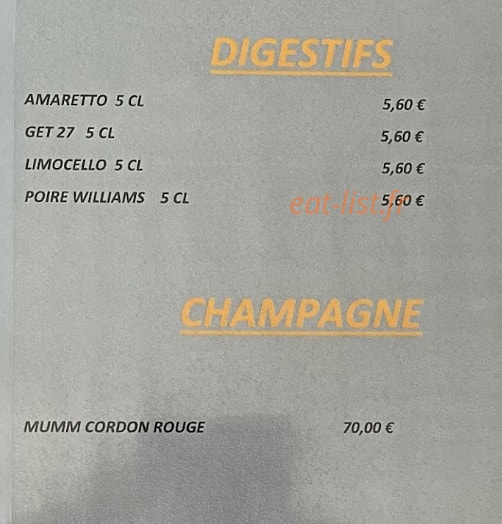 Chez Mimi — carte page 4