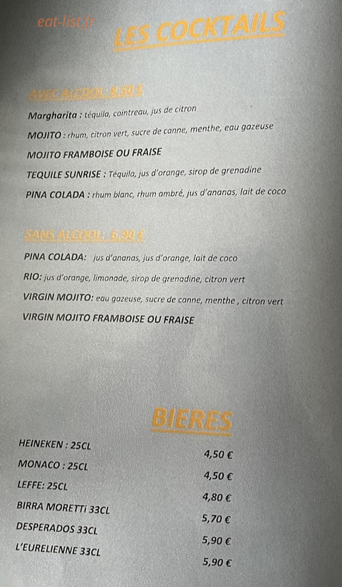 Chez Mimi — carte page 3