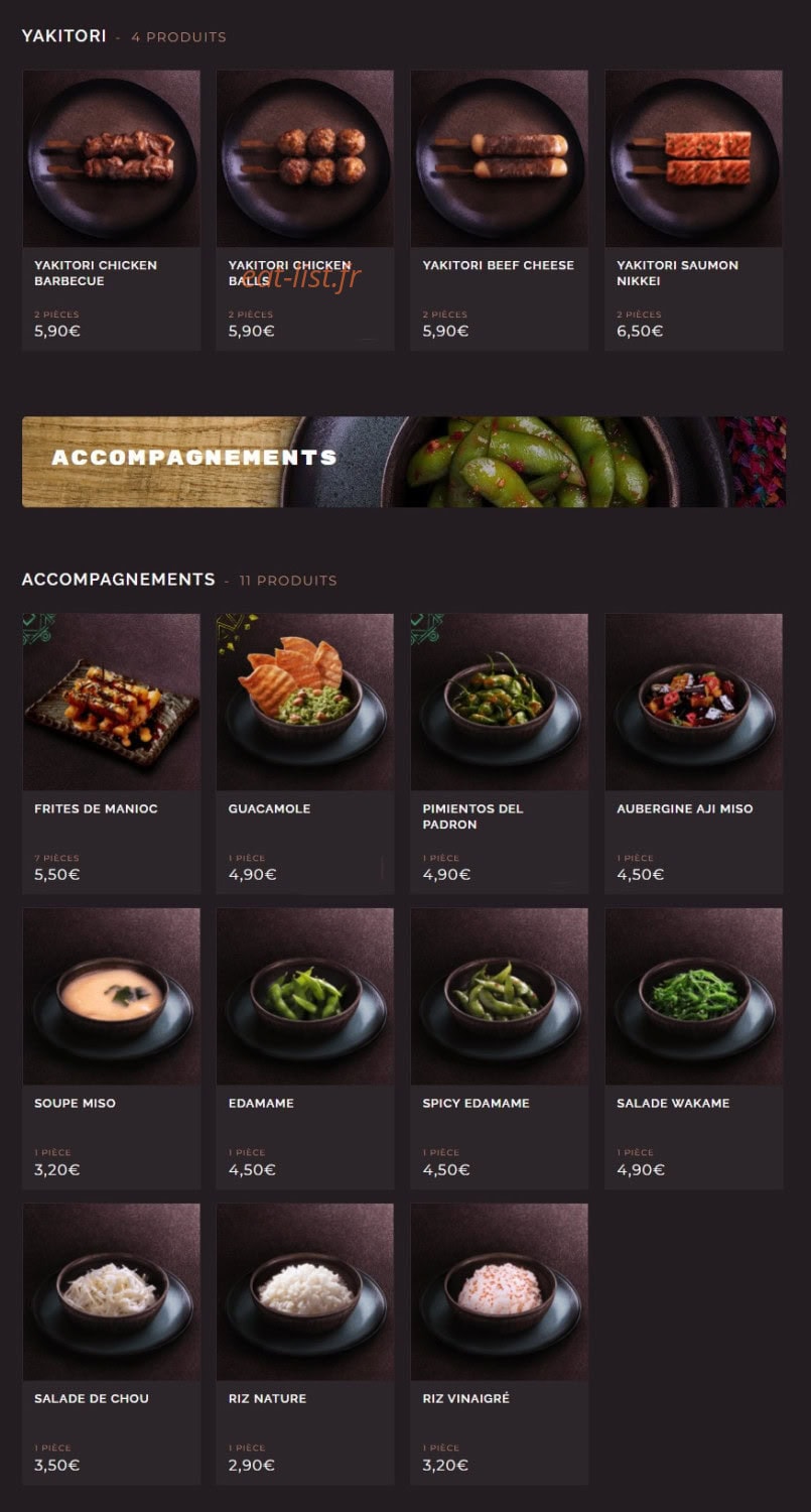 Côté Sushi — carte page 11