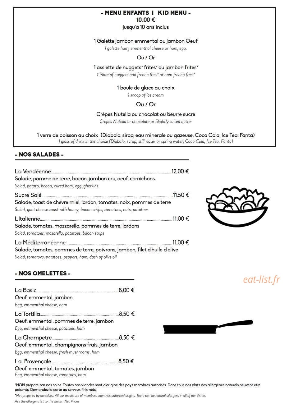 Crêperie les 3 lys — carte page 4
