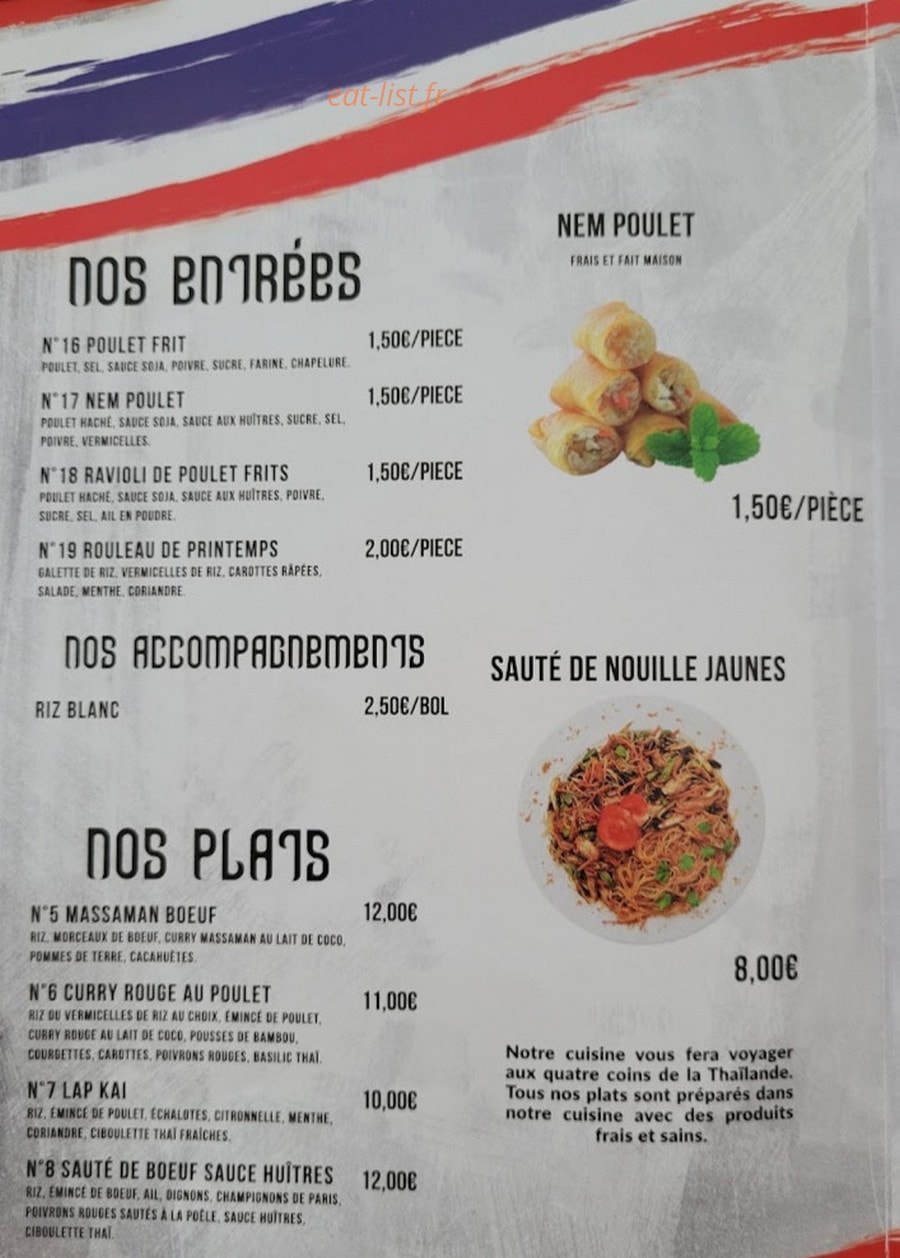 CurryThai — carte page 2