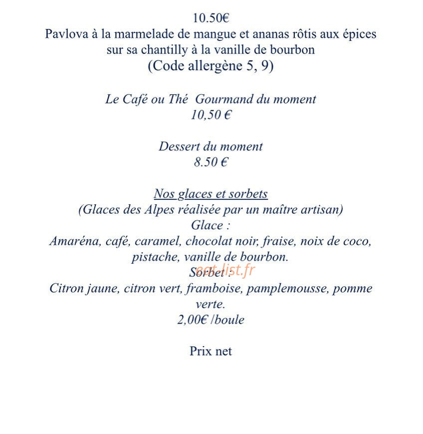 Esprit Gourmand — carte page 5