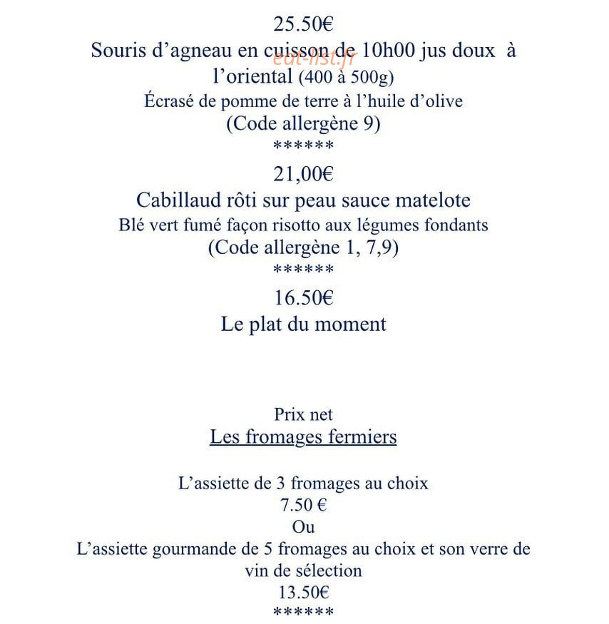 Esprit Gourmand — carte page 4
