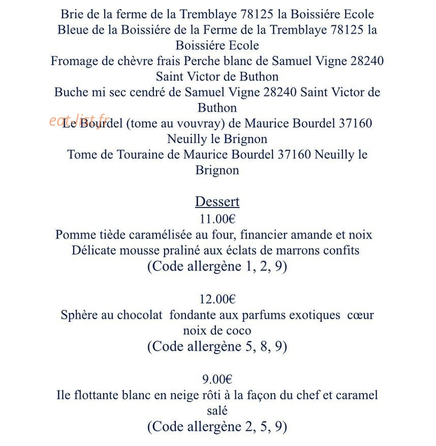 Esprit Gourmand — carte page 6