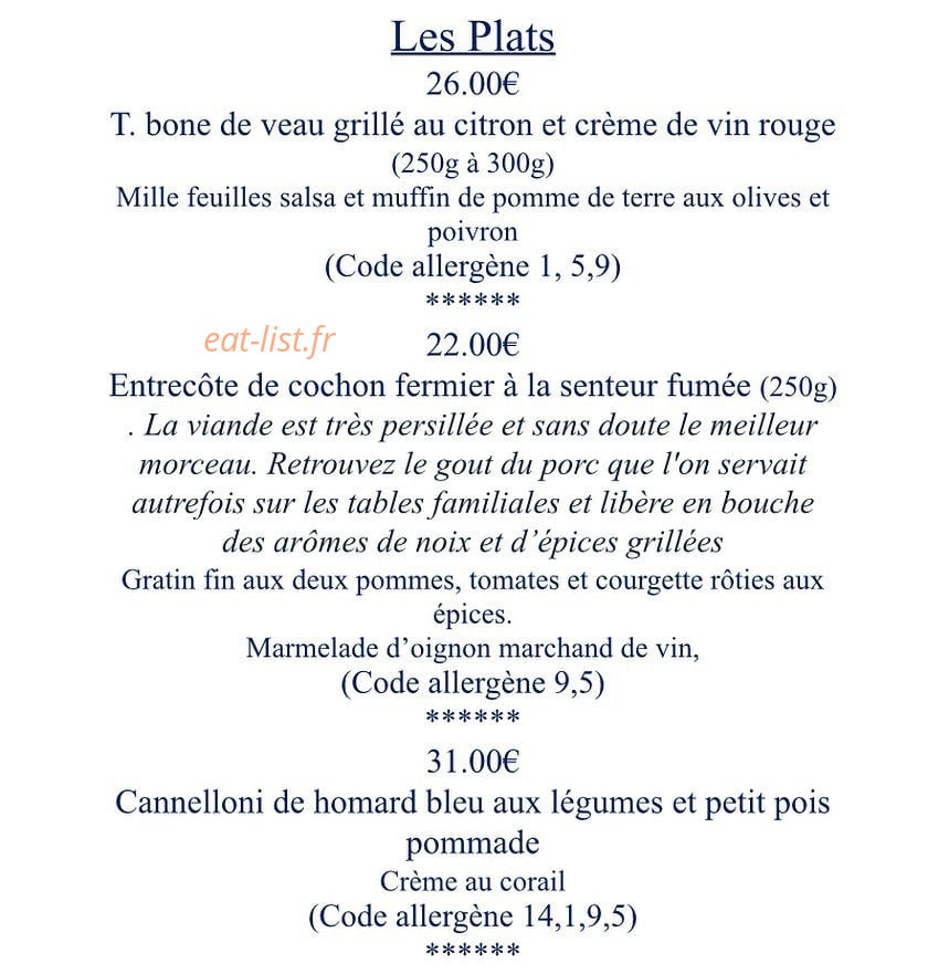 Esprit Gourmand — carte page 3