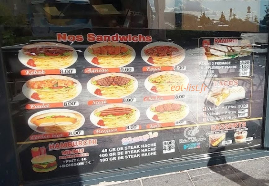 Express Kebab — carte page 2
