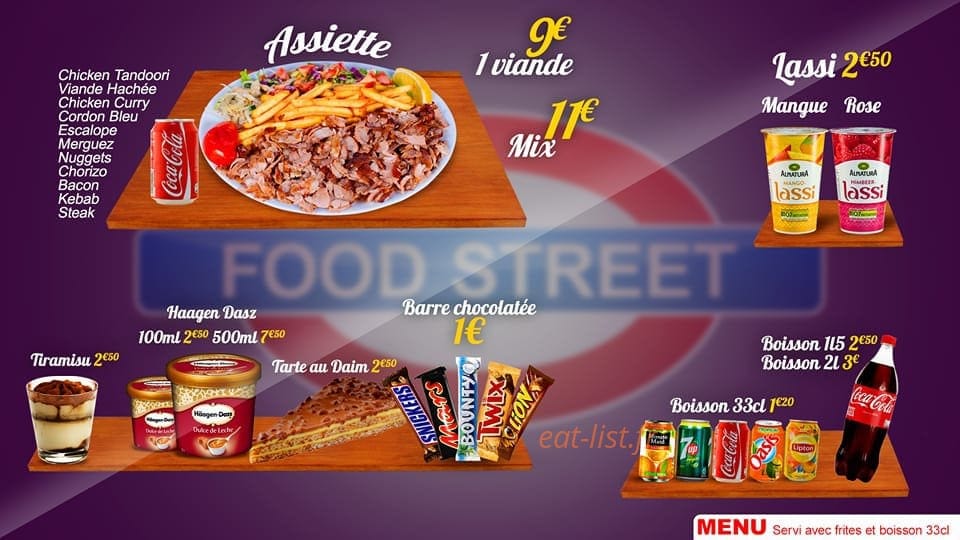 Food Street — carte page 6