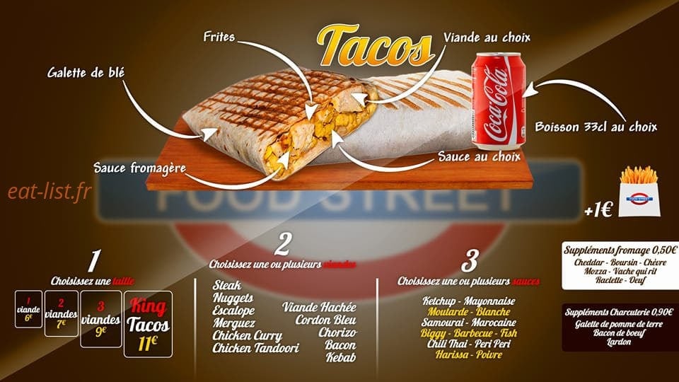 Food Street — carte page 4