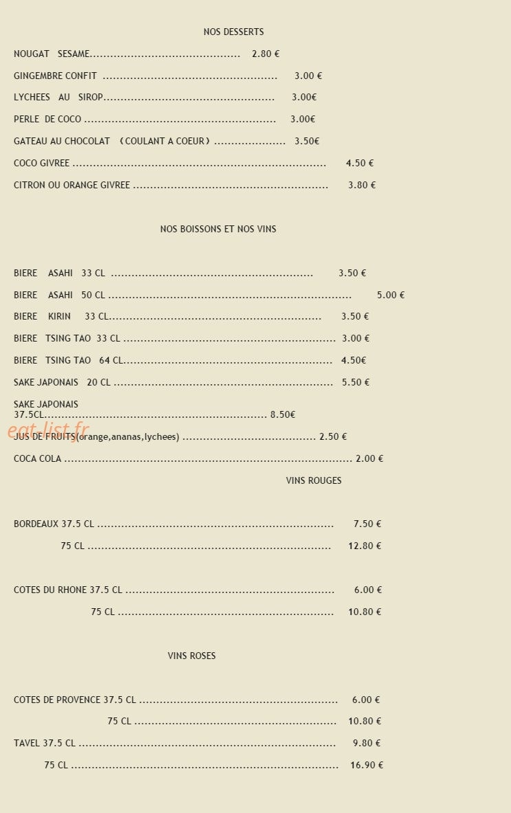JBJ sushi — carte page 9