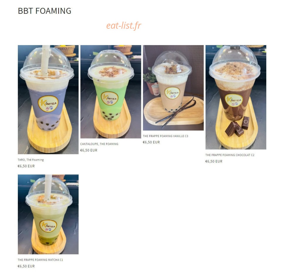 Kim Tea — carte page 6