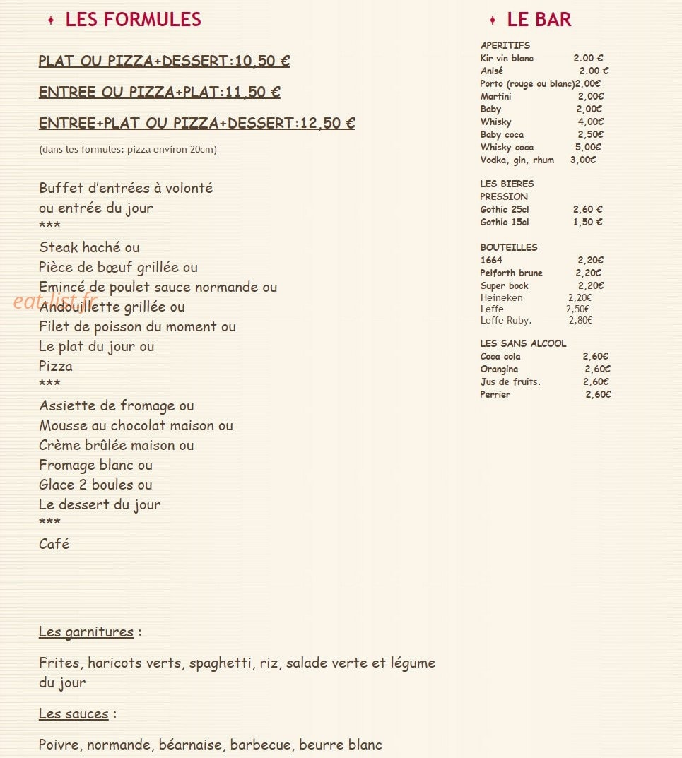 L'Aquarelle — carte page 1