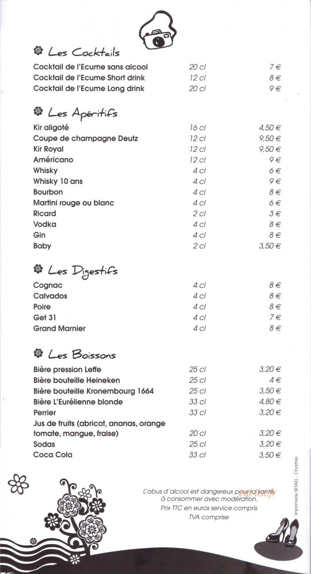 L'Ecume — carte page 4
