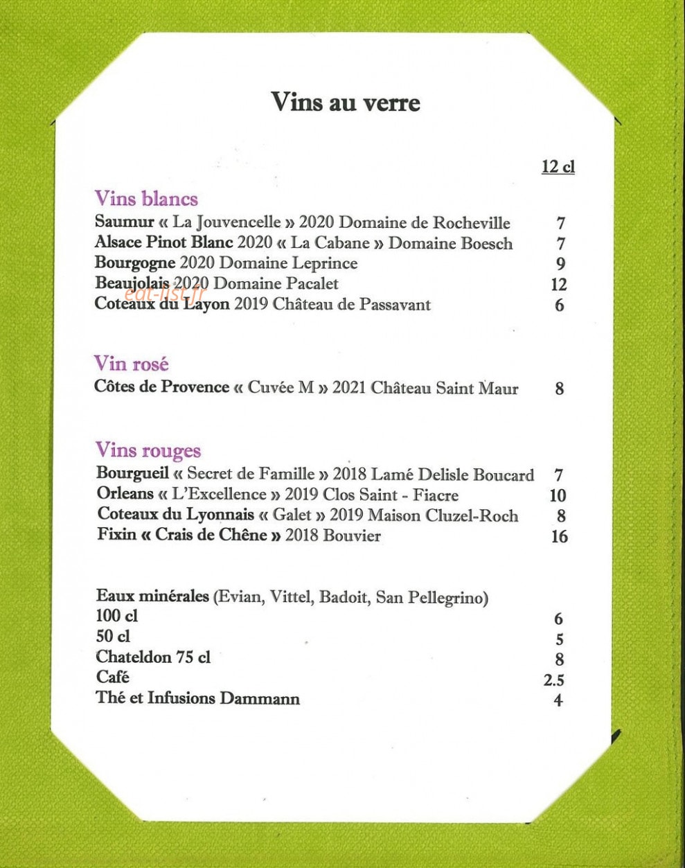 La Cour — carte page 5