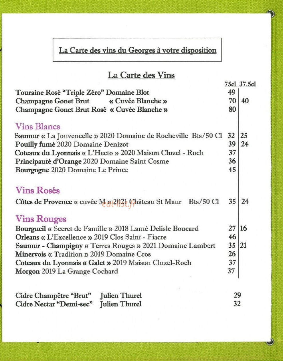 La Cour — carte page 4