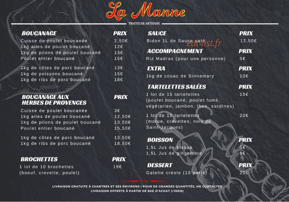 La Manne — carte page 1