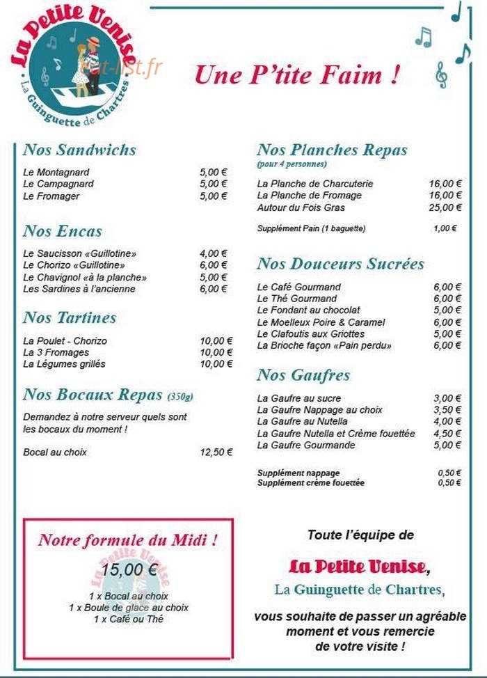 La Petite Venise — carte page 1