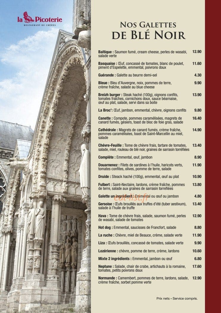 La Picoterie — carte page 6