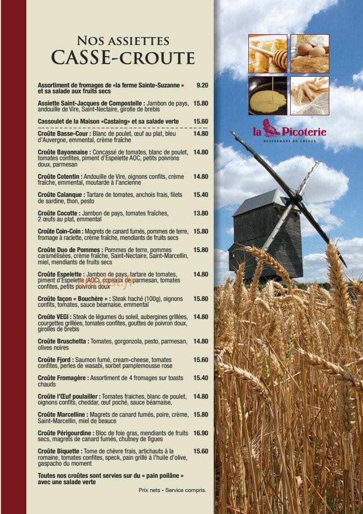 La Picoterie — carte page 5