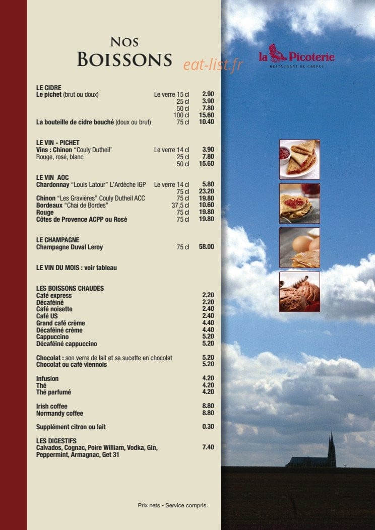 La Picoterie — carte page 11