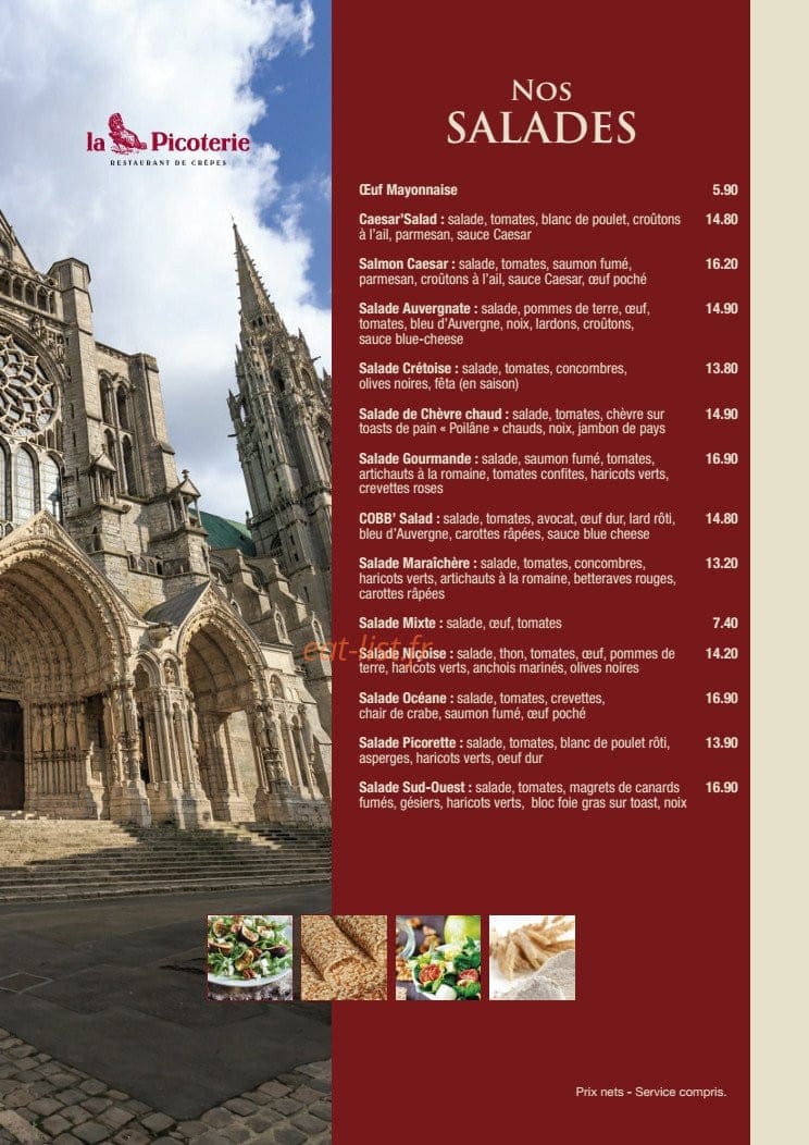 La Picoterie — carte page 4