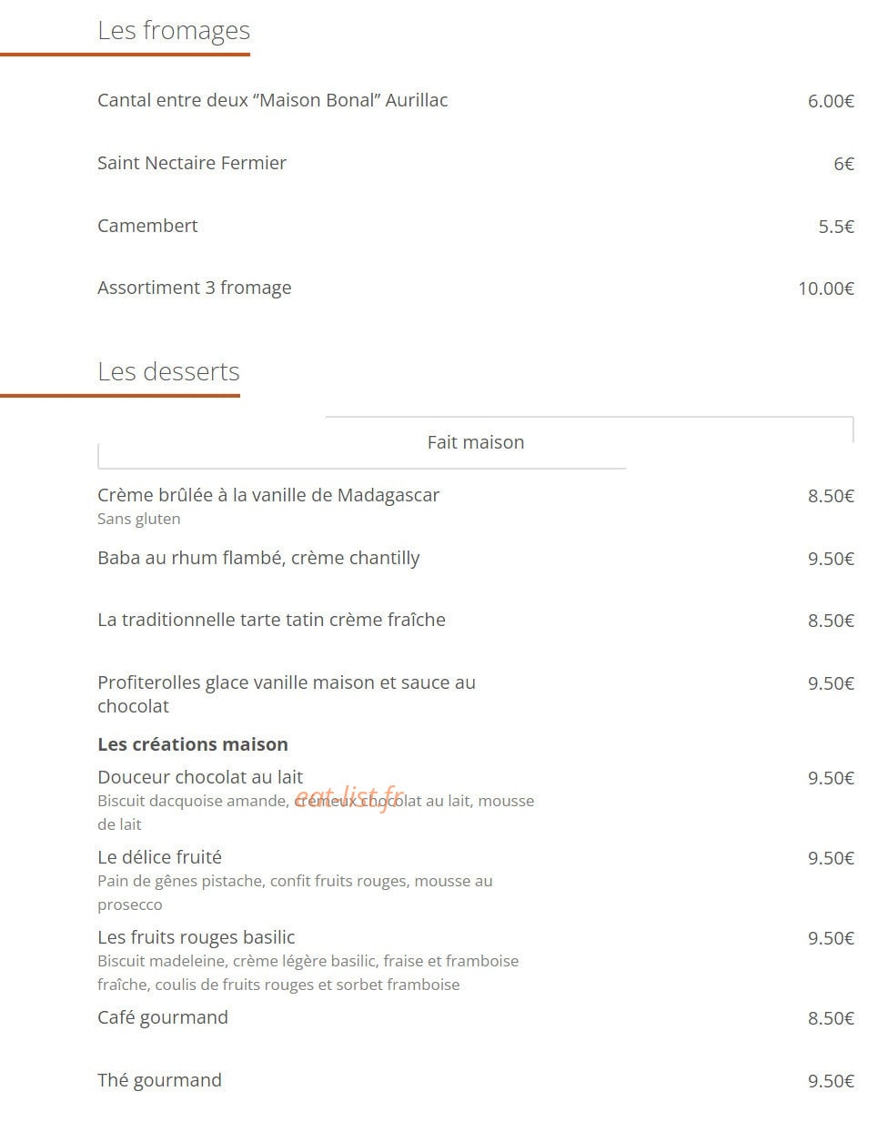 Le Café Serpente — carte page 4