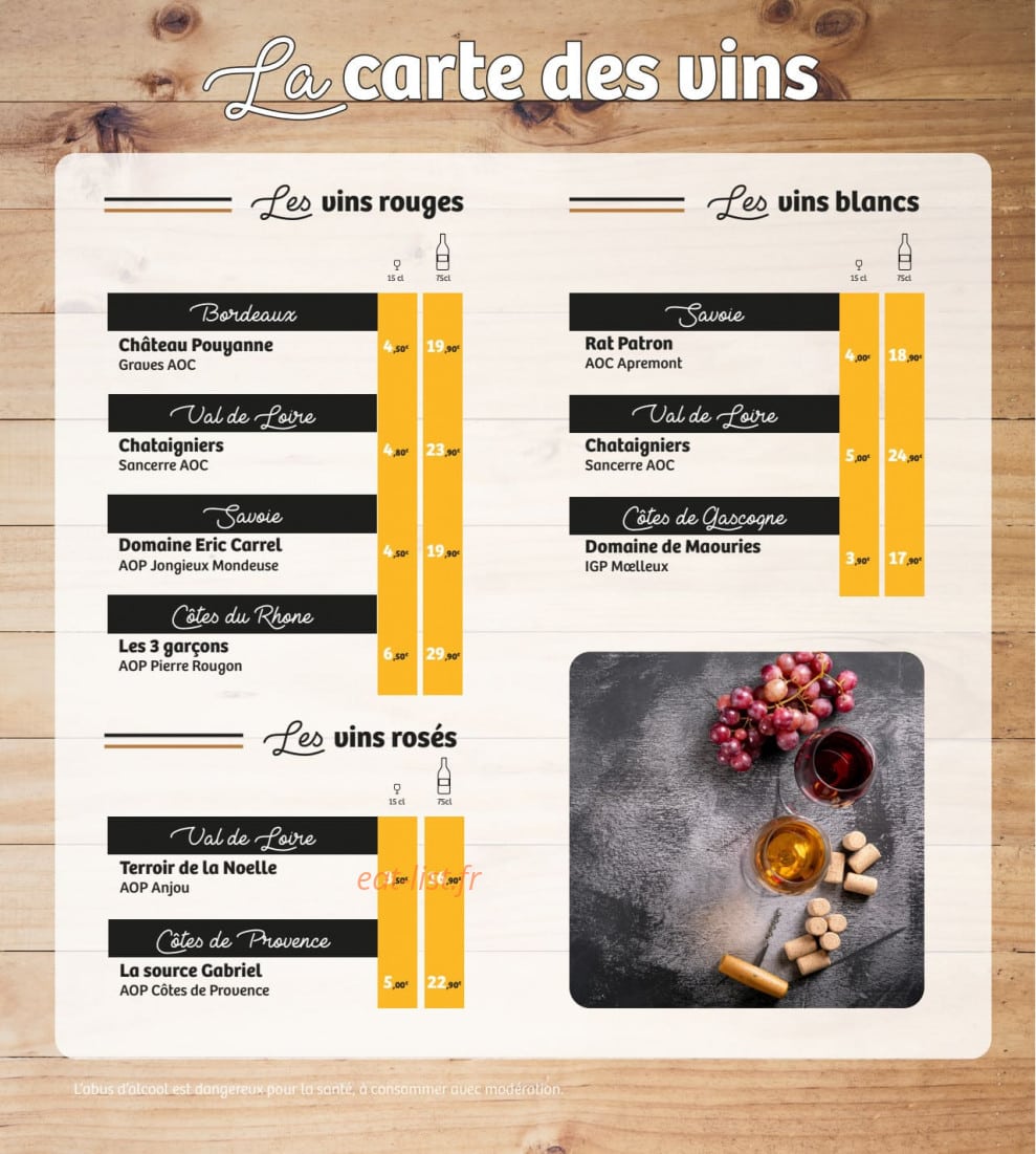 Le Châlet — carte page 4