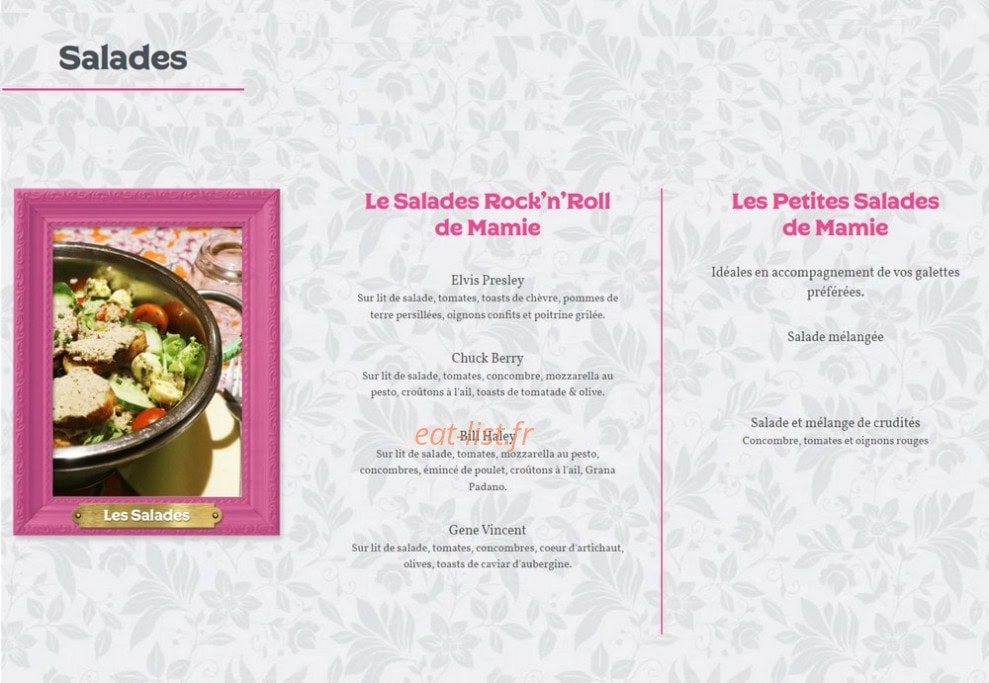 Le Comptoir de Mamie Bigoude — carte page 3