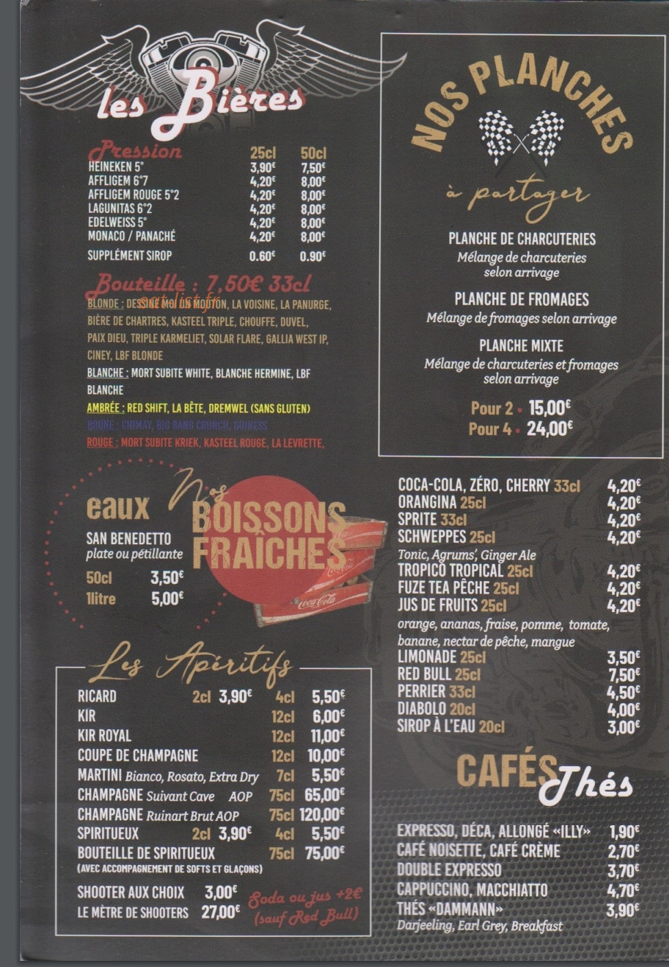 Le Garage — carte page 3