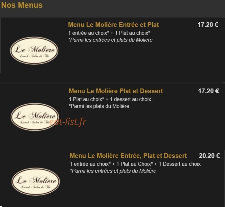 Le Molière — carte page 1