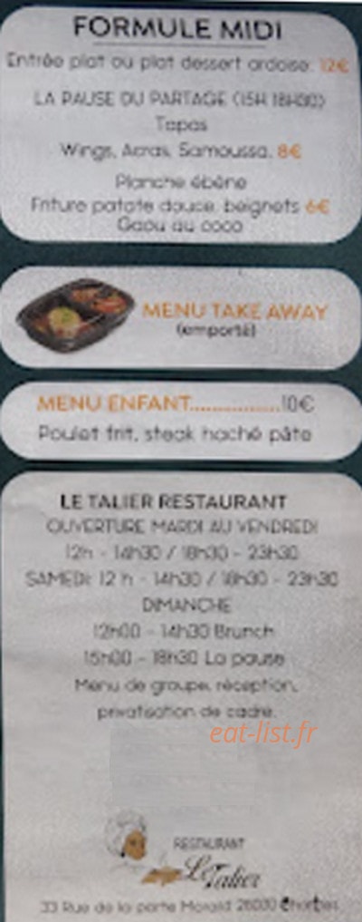 Le Talier — carte page 3