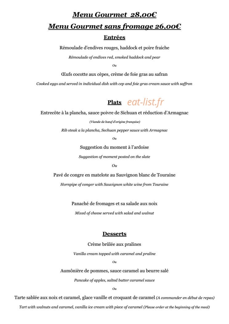 Le Tripot — carte page 1
