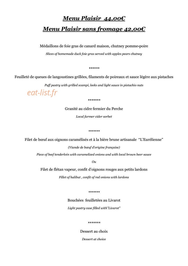 Le Tripot — carte page 3