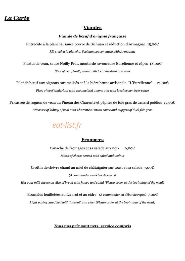 Le Tripot — carte page 5