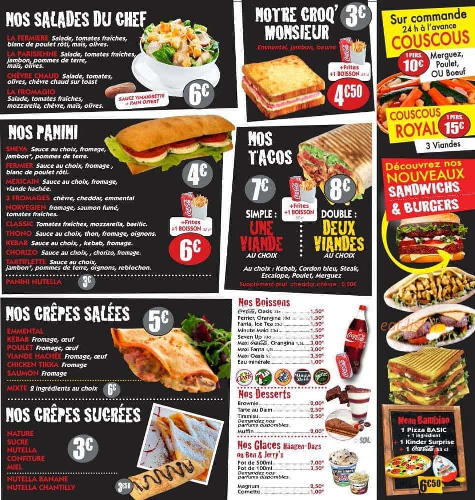 Pizz'wich Bellardi — carte page 3